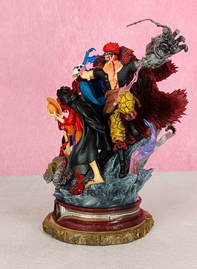 Trunkin One Piece Model Monkey d Luffy Trafalgar Water Law Eustass Kid Action Figure PVC Character Large Statue Decoration 20cm - Image 5